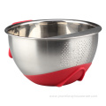 Stainless Steel Colander with Side Drainers